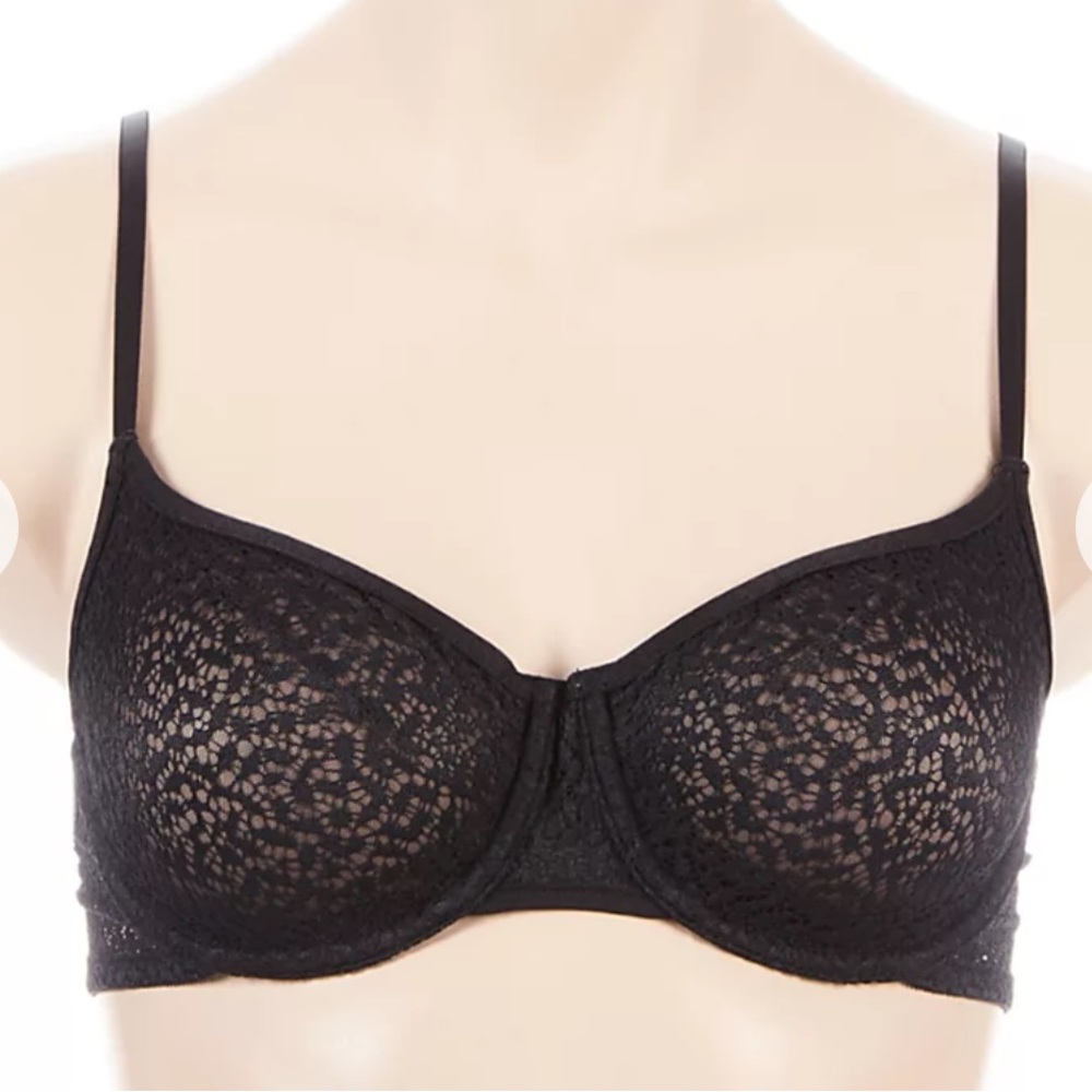 DKNY Modern Lace Unlined Underwire Bra Black Size 38DD - Picture 16 of 16